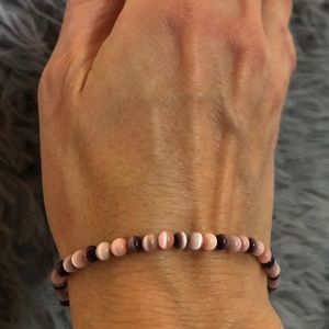 Vintage 🐱 👁 Pink & Purple Elastic Bracelet